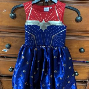 Girls captain marvel dress